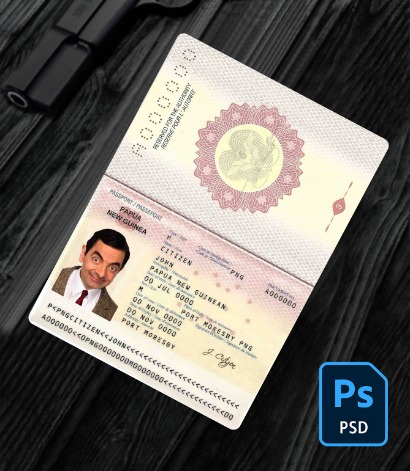 Papua New Guinea passport PSD